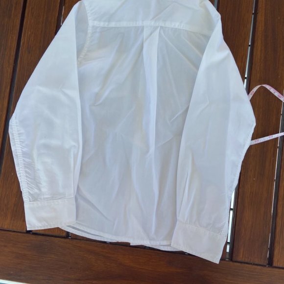Jacadi Boy's White Button Front Shirt in Size 5 EUC - Picture 5 of 14